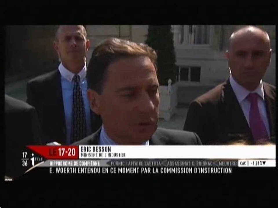 Sortie du Conseil des ministres - ITELE - 4/05/11