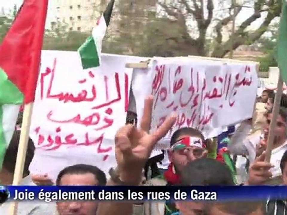 Gaza et Ramallah fêtent l'accord entre le Hamas et le Fatah