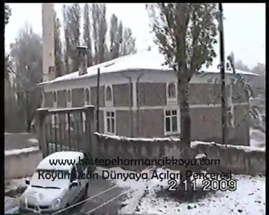 Sivas Merkez Beştepe Köyü ve Harmancık Köyü Kış Görünümleri