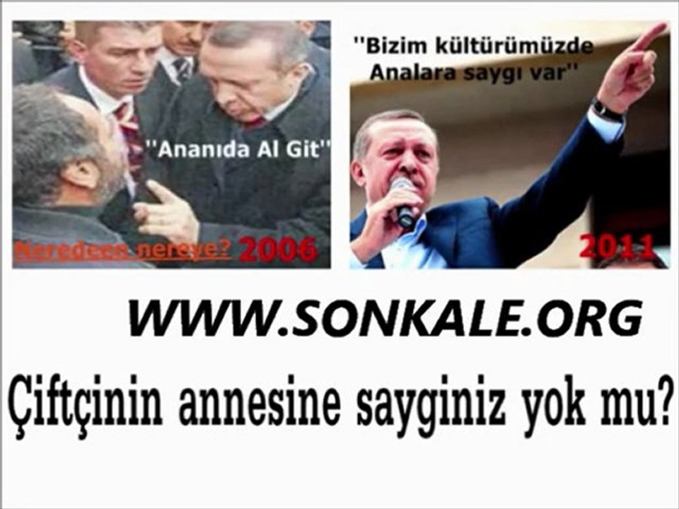 Çiftçinin annesine saygınız yok mu