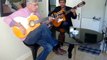 Cristofe sors et Moi  joue  Gipsy Rumba avec mon Francisco Bros Guitara