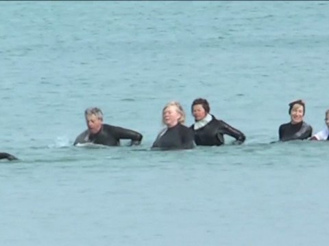 marche aquatique, longe côte, hauteville-sur-mer