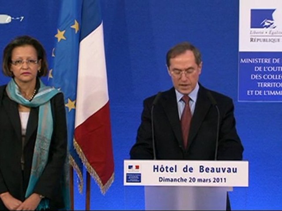 1er tour Cantonales 2011   Intervention de Claude GUÉANT