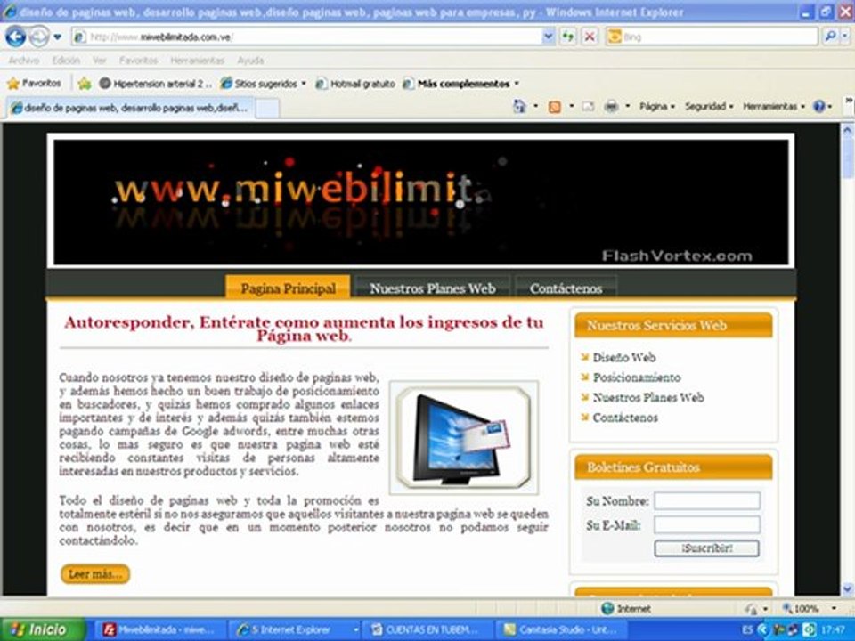 Diseño de páginas web sin trafico... ¿De que sirve? www.miwebilimitada.com.ve/