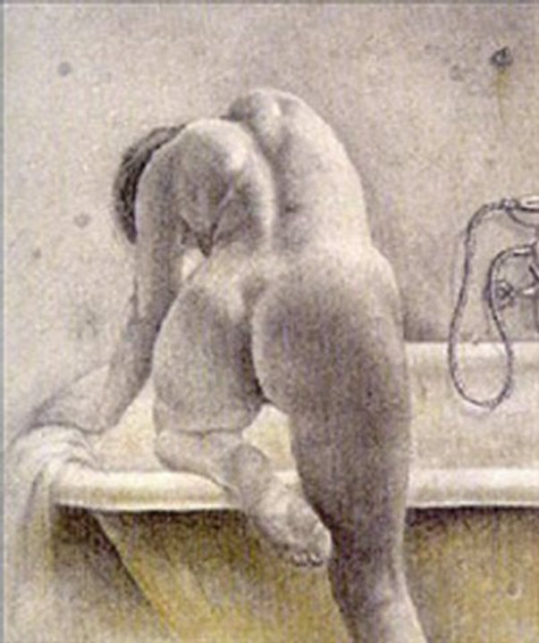 Poema: Cálidas nalgas, Charles Bukowski - Imagen El baño de ana maria Dario Morales Voz carlos mahecha