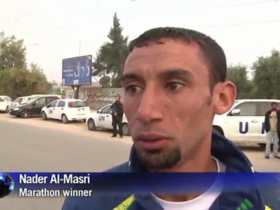 A Palestinian has won the first ever Gaza marathon