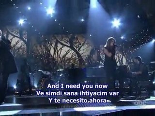 Lady Antebellum - Need you now subs English Spanish Turkish