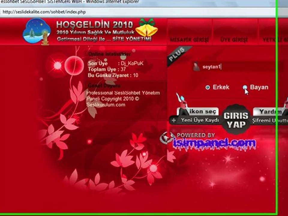 Sesli Sohbet Giriş Anlatımı Sesli Chat Giriş Anlatımı Speak Chat Giriş Anlatımı www.seslieses.com