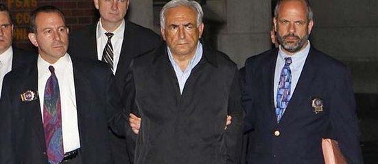 Dominique Strauss-Kahn Handcuffed