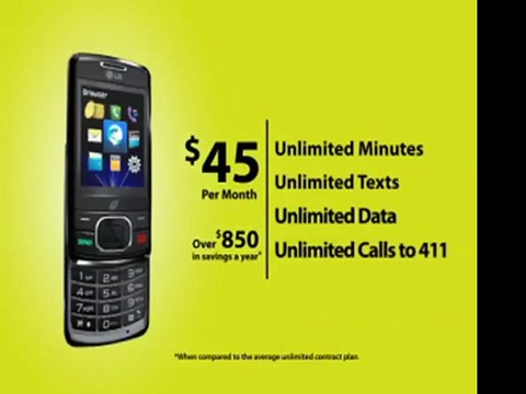 What...Unlimited Cell Phone Plan $45 - That's Straight Talk