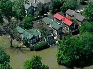 US Army blow up levee to ease flood fears