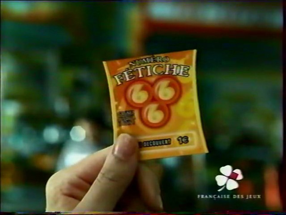 Publicité Numéro Fétiche Francais des jeux 2004