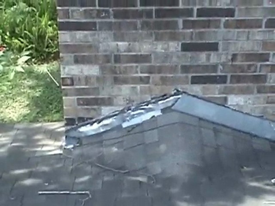 Houston Home Inspector: Loose Hearth Bricks from Missing Rain Diverter