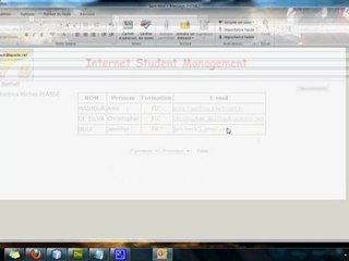 Internet Student Management (projet Tuteur-étudiant)