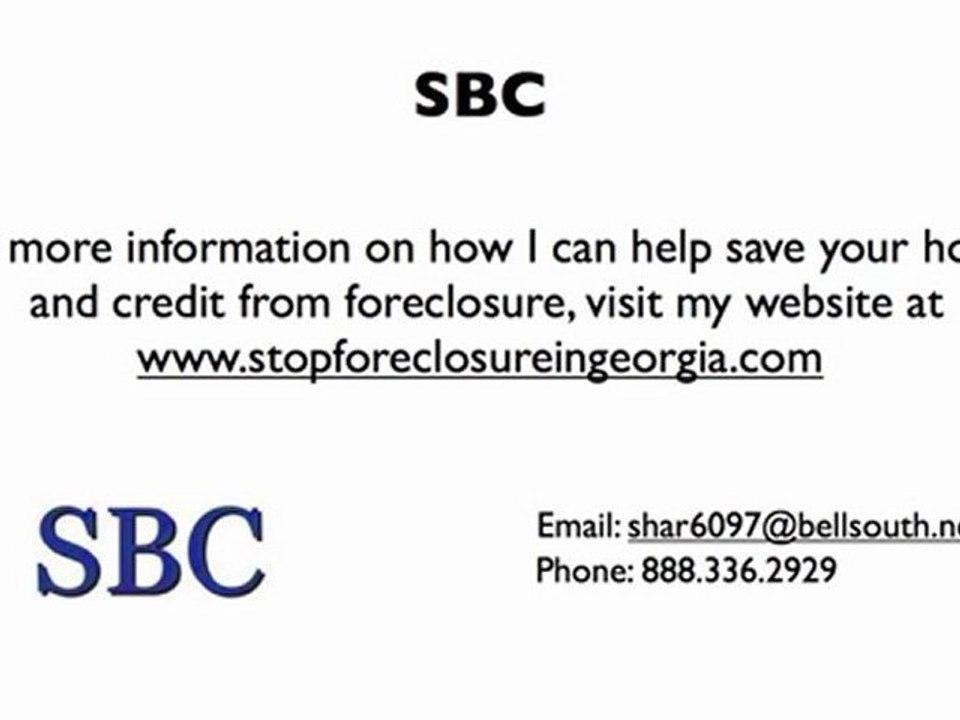 Stop Foreclosure in Newnan Georgia