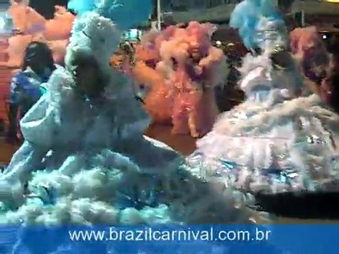 Brazil Baianas Carnival Costumes in White & Blue Dress