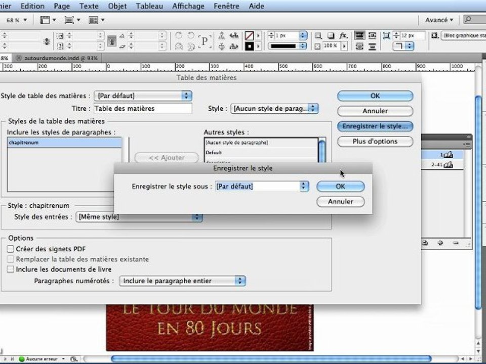 Adobe InDesign CS5 : La création du sommaire