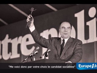 "Me voici par votre choix le candidat socialiste"