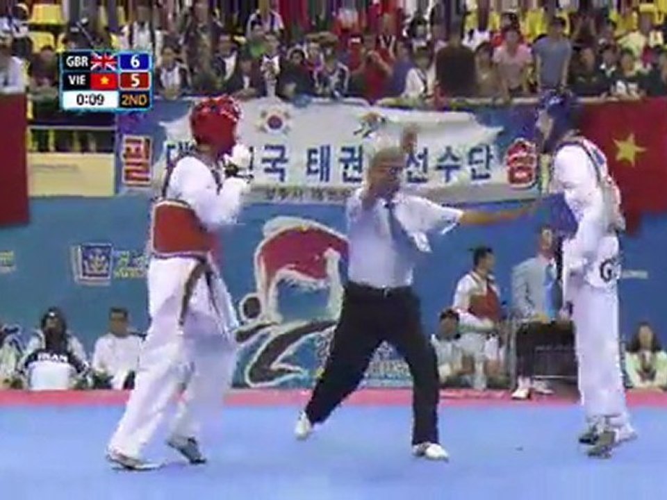 Harvey Micheal Paul - Le Huynh Chau (-63kg semifinal world taekwondo championships 2011)