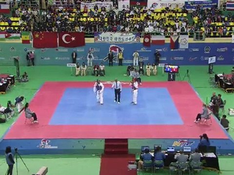 Molfetta Carlo - Cha Dong Min (-87kg semifinal world taekwondo championships 2011)