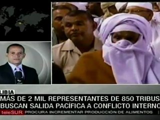 Líderes tribales abogan por unión y libertad de Libia