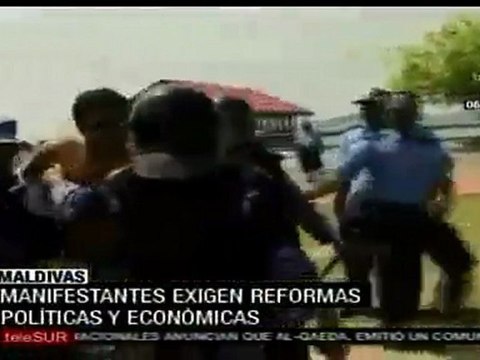 Exigen reformas políticas en Maldivas
