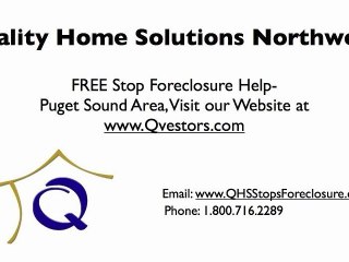 Stop Foreclosure in Federal Way Washington