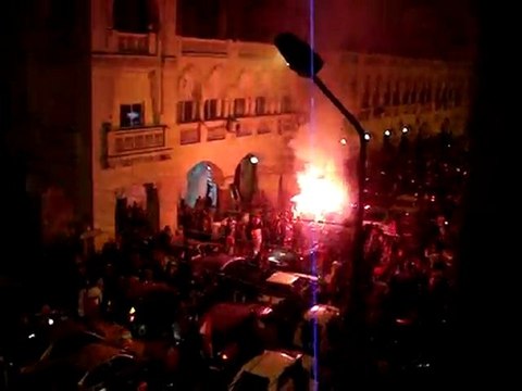 Street celebration of Egypt winning All African Nation Cup ( Soccer) 2010