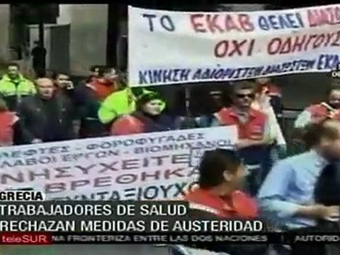 Protestas masivas contra planes de austeridad en Atenas