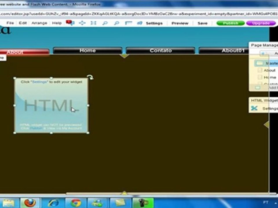 Como adicionar codigos HTML e Java em seu site Flash criado no wix
