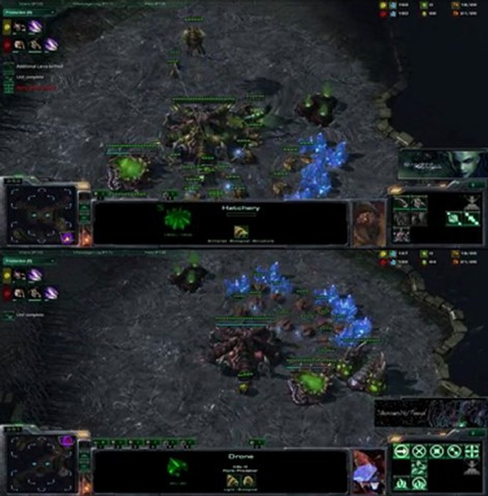 [SC2] Adonis-VS-sLayed : View of 2 players Starcraft II :