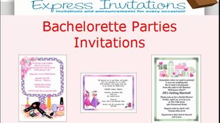 Bachelorette Party Invitations and Personalized Cards