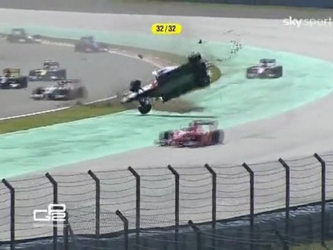 GP2 Turquie 2011 Massive crash Leimer