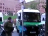 Geman police in Berlin beats protesters