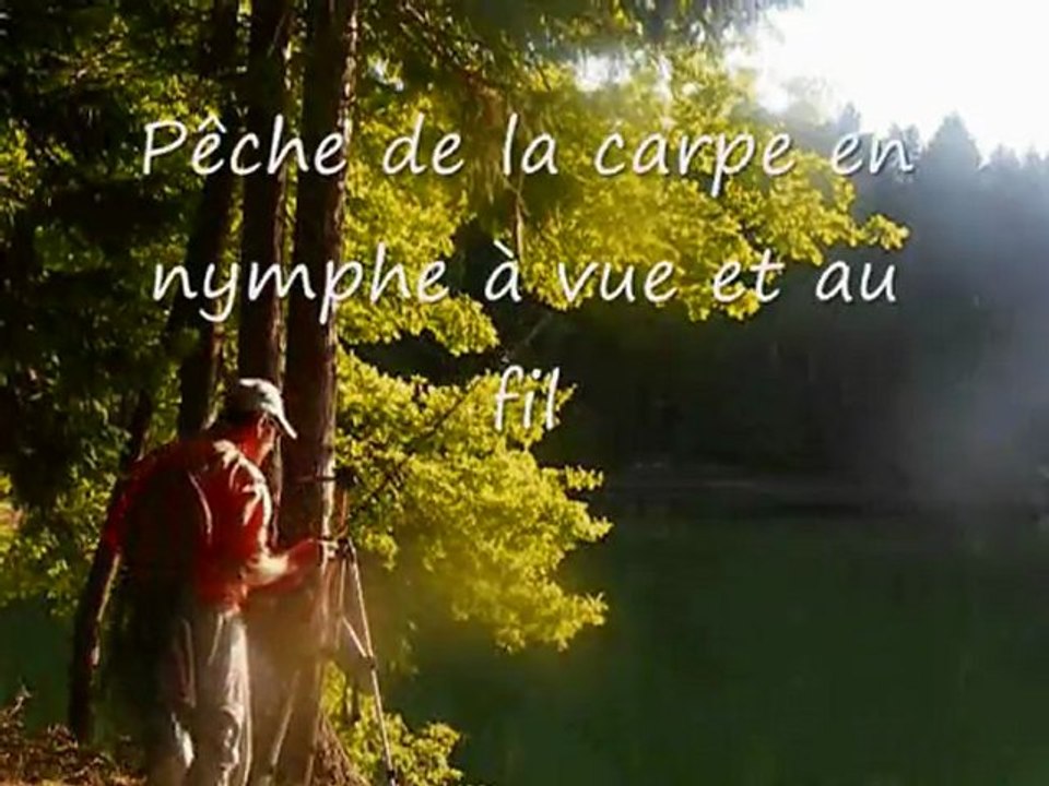 Pêche de la carpe à la nymphe à vue et au fil