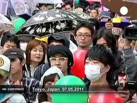 Manifestation anti-nucléaire à Tokyo - no comment