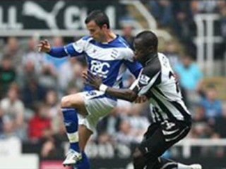 Newcastle 2-1 Birmingham Ridgewell sent-off, Taylor, Bowyer scor