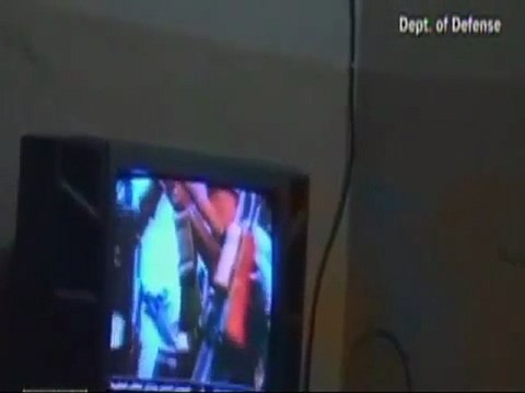 Osama Bin Laden Watches Himself on TV