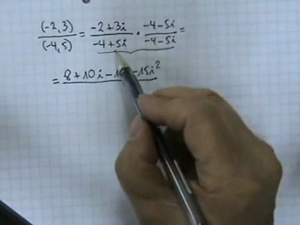 15 División de números complejos