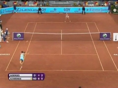 Madrid - Azarenka acaba con la racha de Goerges