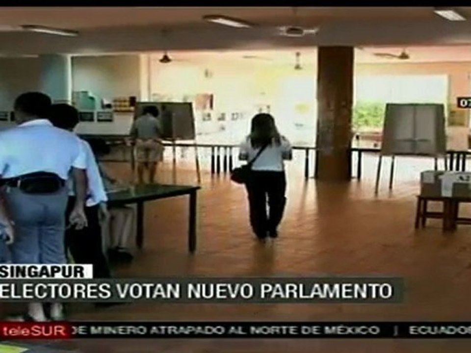 Singapur vota nuevo Parlamento