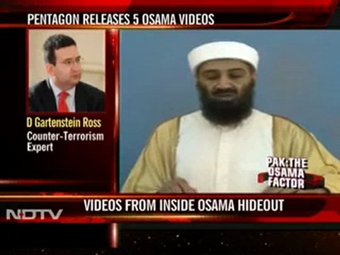 Videos show Osama bin Laden watching himself on TV