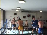tonyledragons training muay thai au pao,kick boxing,fight
