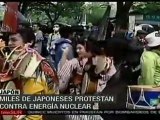 Miles de japoneses protestan contra energía nuclear