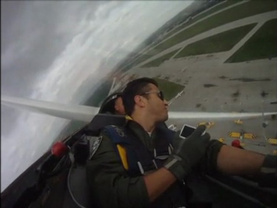 Glider Aeorobatic Dipslay at Türkkuşu (LTAD). second practice flight.