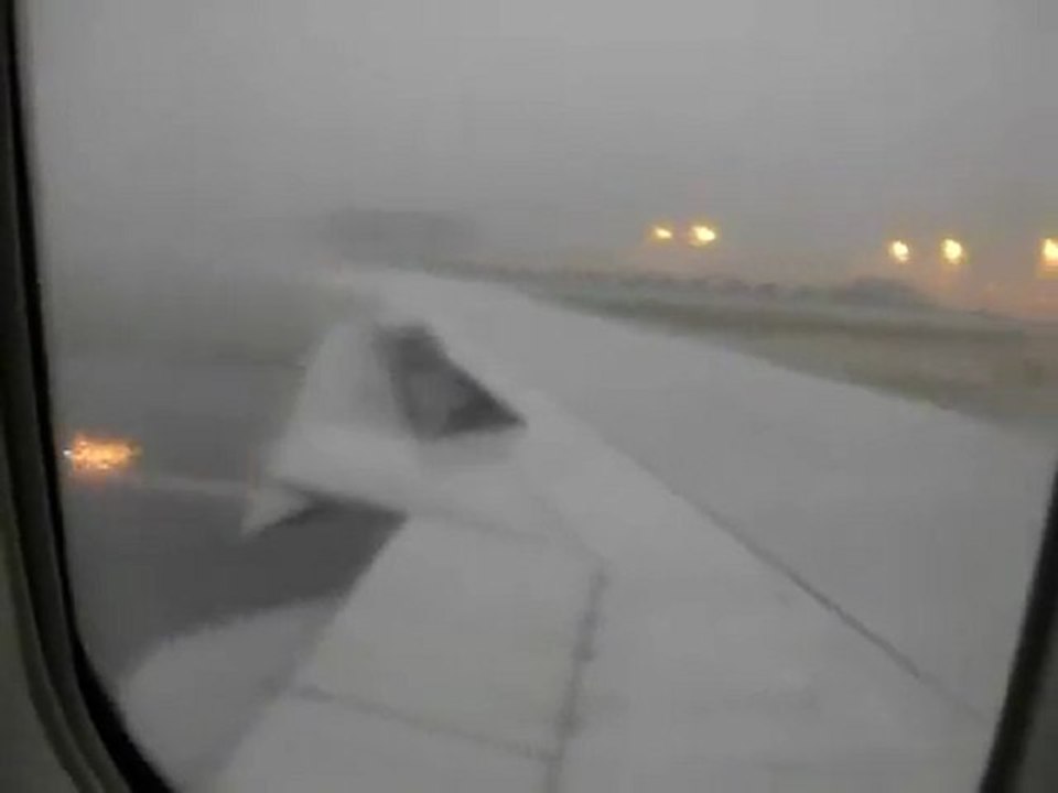 Decollage pendant un orage trop risqué !!!!