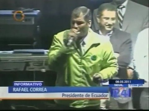 Rafael Correa celebra victoria en Referendo consultivo en Ecuador