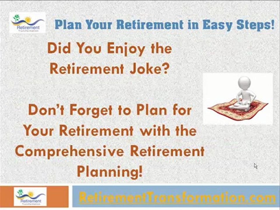 Retirement Joke # 3 - Funny Retirement Jokes Series!