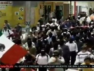 Zapatistas participan de Marcha por la Paz en México