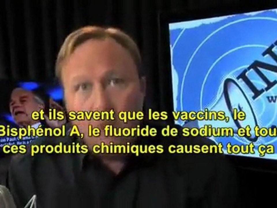 ALEX JONES dénonce le complot de big Pharma